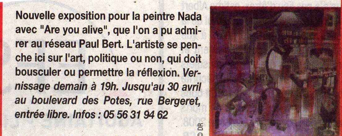 Journal Bordeaux7 Avril 2009