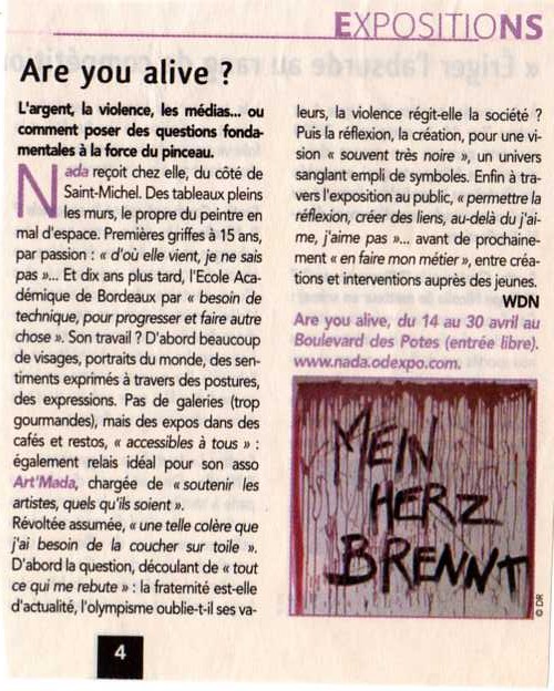 Magazine Sortir a Bordeaux Avril 2009